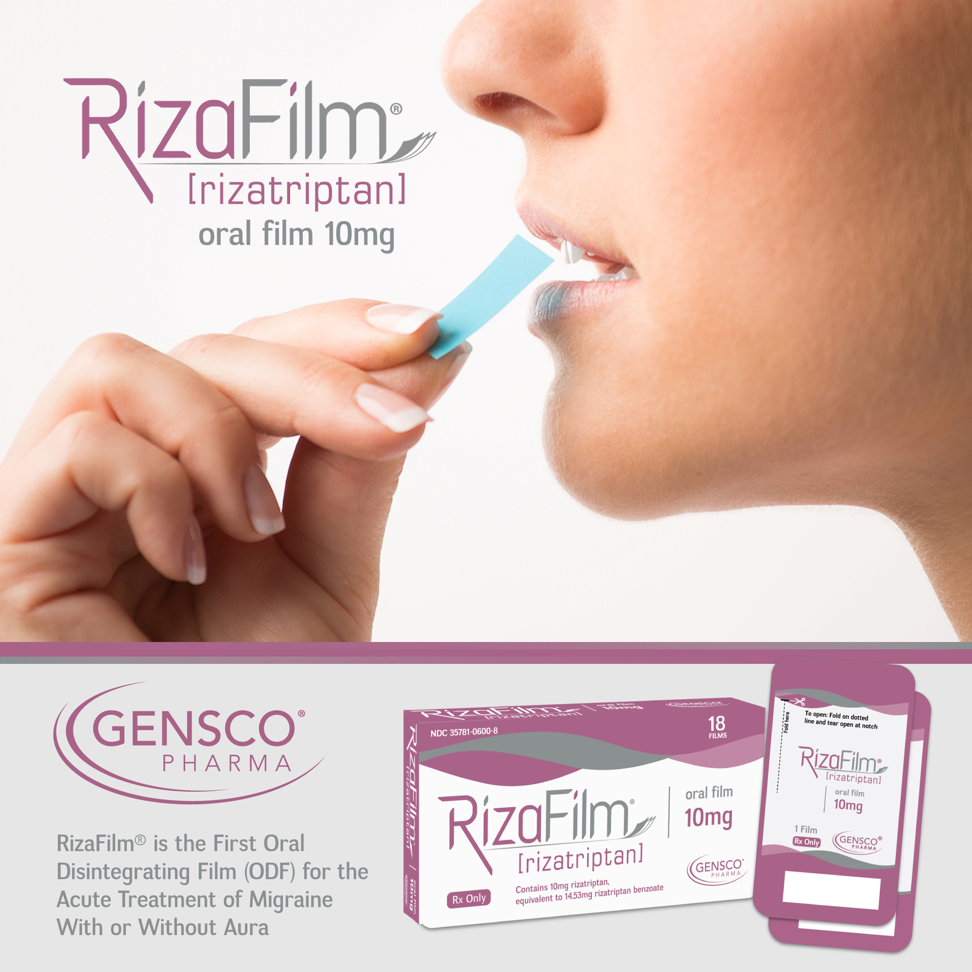 RizaFilm migraine treatment launching Q5